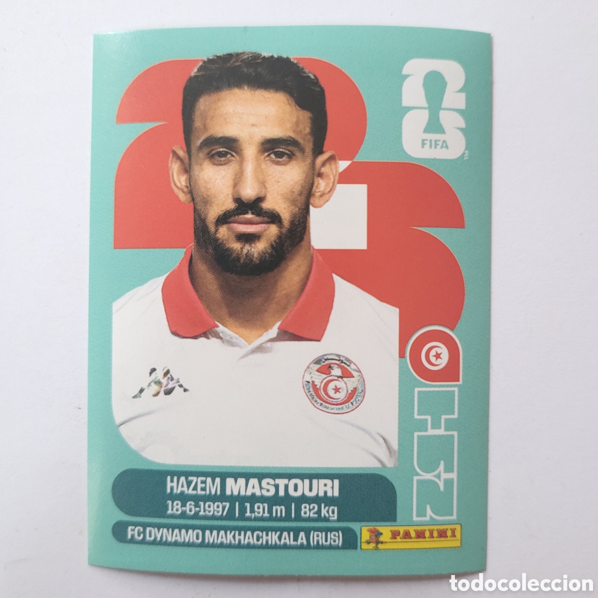 Cromos de f&uacute;tbol: TUN 17 Hazem Mastouri / FIFA World Cup 2026