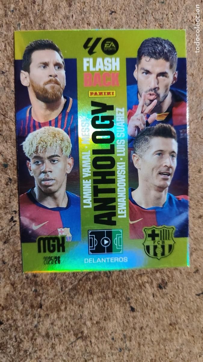 Fu&szlig;ball-Sticker: MEGACRAKS 25/26 CARD FLASH BACK ANTHOLOGY FC BARCELONA # 438 PANINI