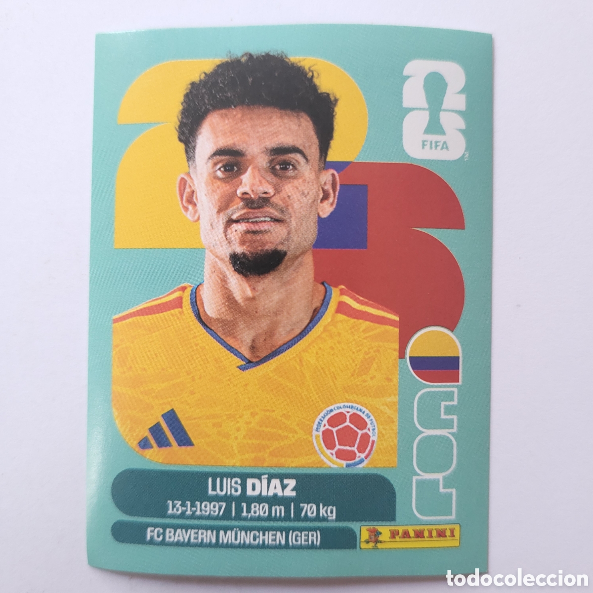Cromos de f&uacute;tbol: COL 20 Luis Diaz [Sticker] / FIFA World Cup 2026