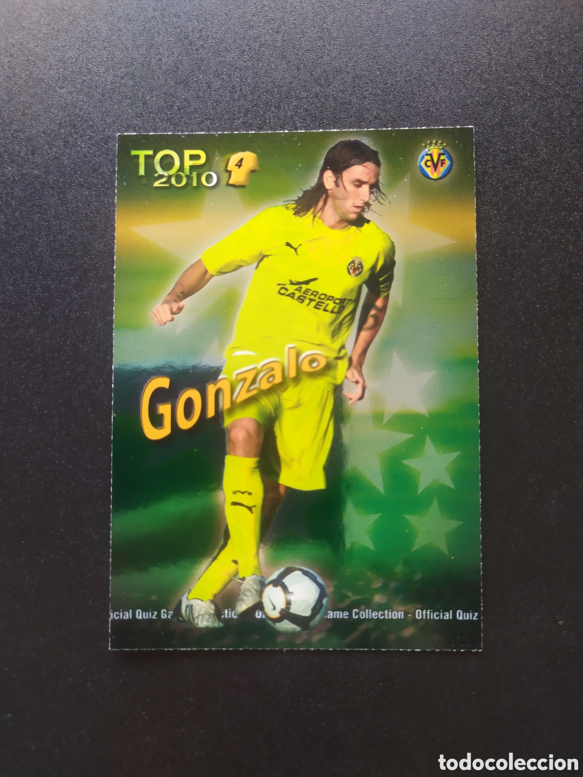Football Stickers: Mundicromo fichas Liga 2009 2010 09 10 Gonzalo top brillo verde n&deg; 564 Villarreal