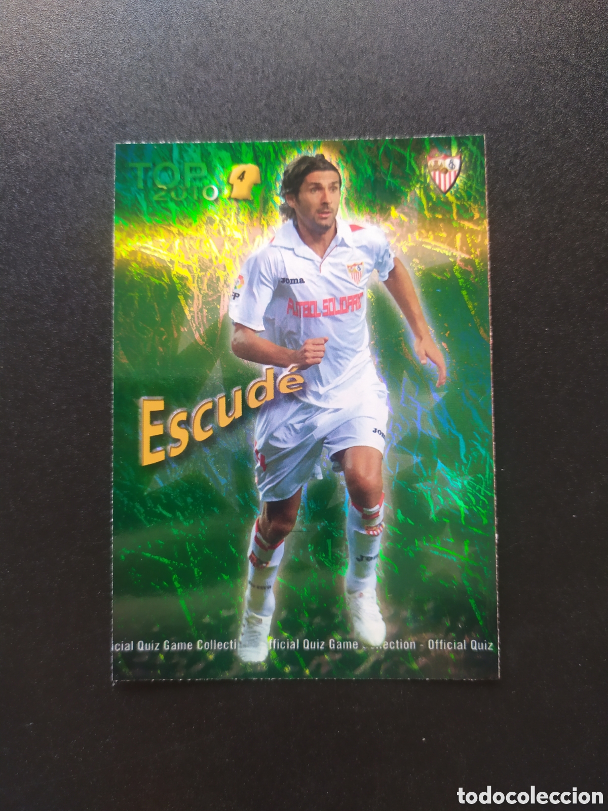 Cromos de f&uacute;tbol: Mundicromo fichas Liga 2009 2010 09 10 Escud&eacute; top brillo jaspeado n&deg; 567 Sevilla
