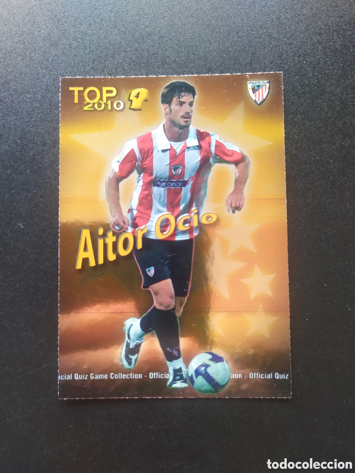 Cromos de f&uacute;tbol: Mundicromo fichas Liga 2009 2010 09 10 Aitor Ocio top brillo dorado n&deg; 565 Athletic Bilbao