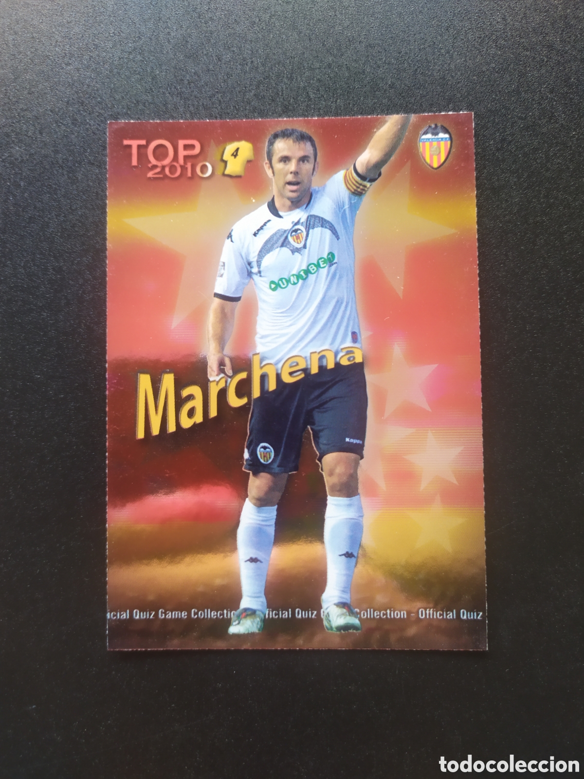 Cromos de f&uacute;tbol: Mundicromo fichas Liga 2009 2010 09 10 Marchena top brillo rojo n&deg; 566 Valencia