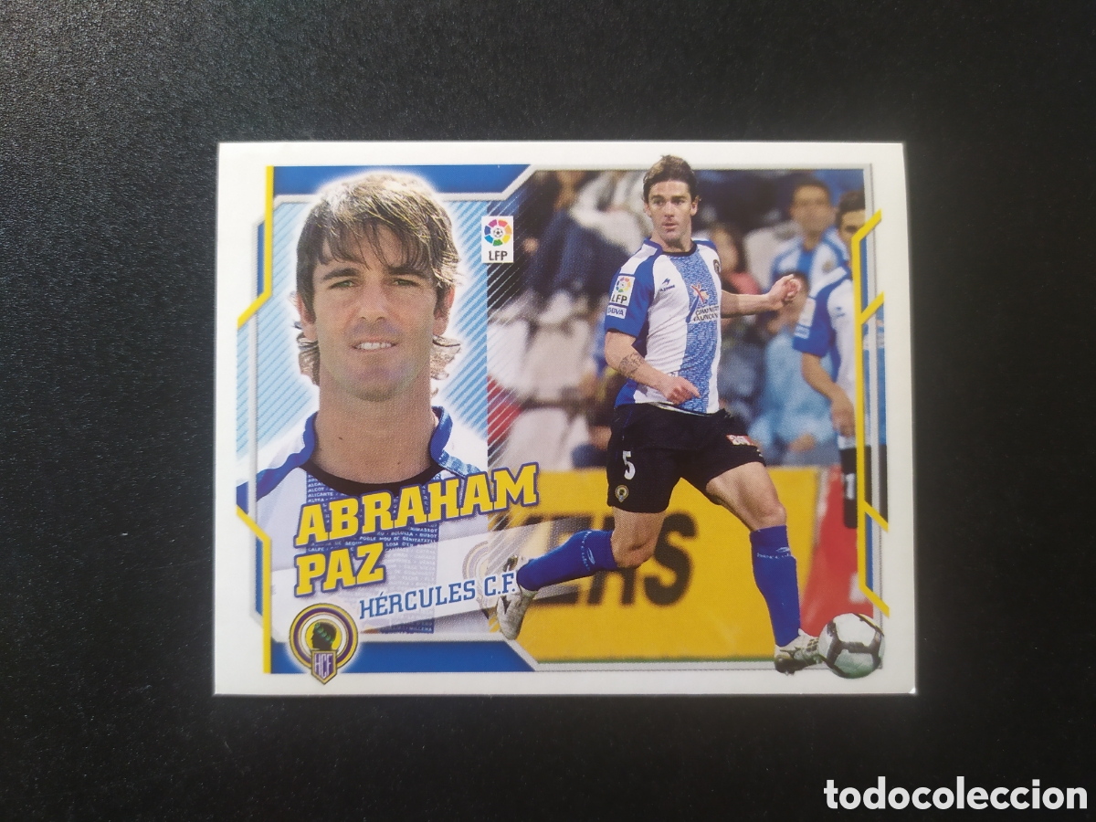 Figurine di Calcio: Liga este 2010 2011 10 11 panini Abraham Paz n&deg; 4 H&eacute;rcules