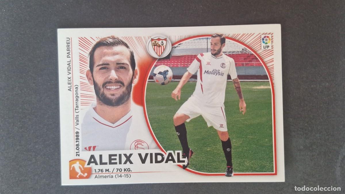 Fu&szlig;ball-Sticker: L4 ALEIX VIDAL SEVILLA F. C. FICHAJE 2 LIGA ESTE 2014 2015 14 15 NUNCA PEGADO SIN PEGAR