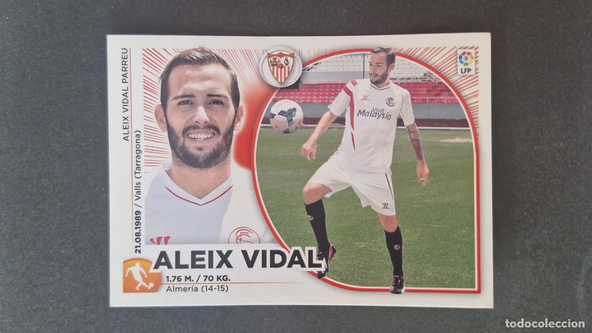 Fu&szlig;ball-Sticker: L4 ALEIX VIDAL SEVILLA F. C. FICHAJE 2 LIGA ESTE 2014 2015 14 15 NUNCA PEGADO SIN PEGAR