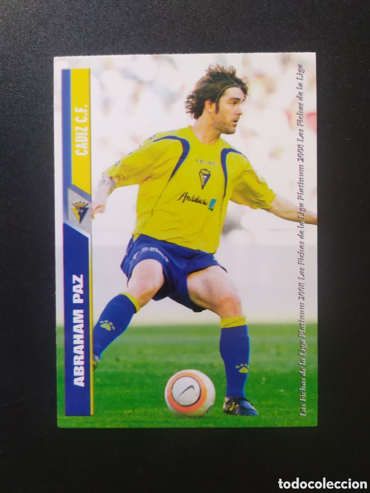 Football Stickers: Mundicromo fichas Liga 2008 07 08 Abraham Paz n&deg; 841 C&aacute;diz