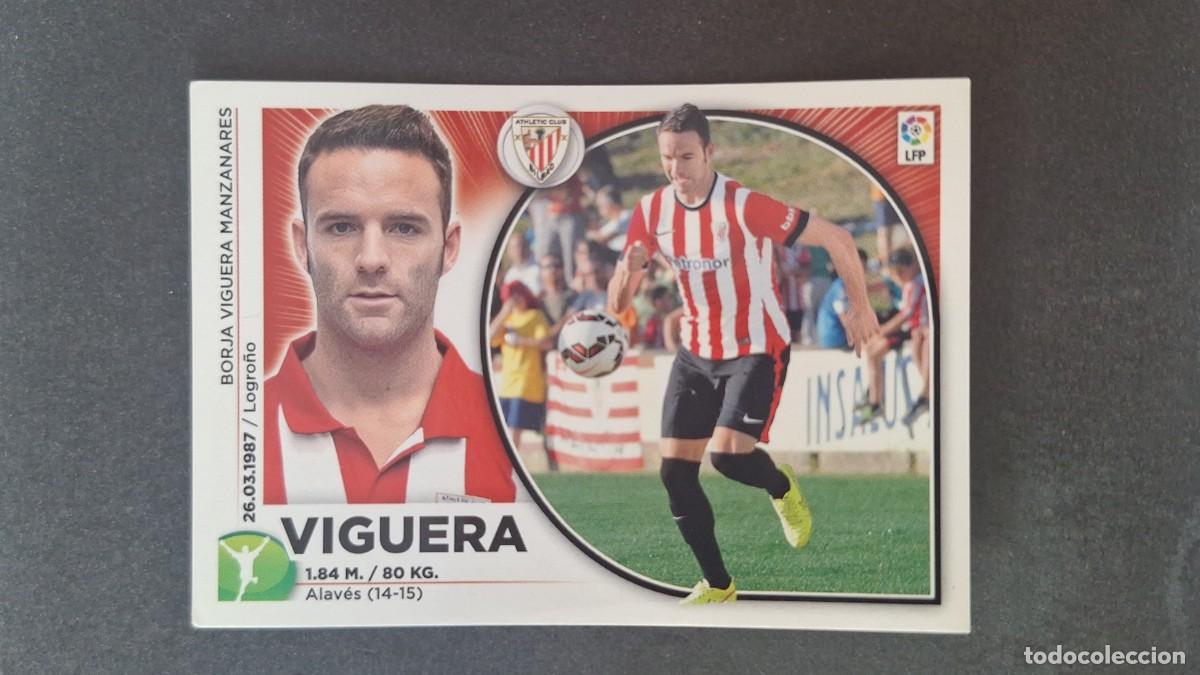 Figurine di Calcio: L4 VIGUERA ATHLETIC CLUB DE BILBAO FICHAJE 6 LIGA ESTE 2014 2015 14 15 NUNCA PEGADO SIN PEGAR