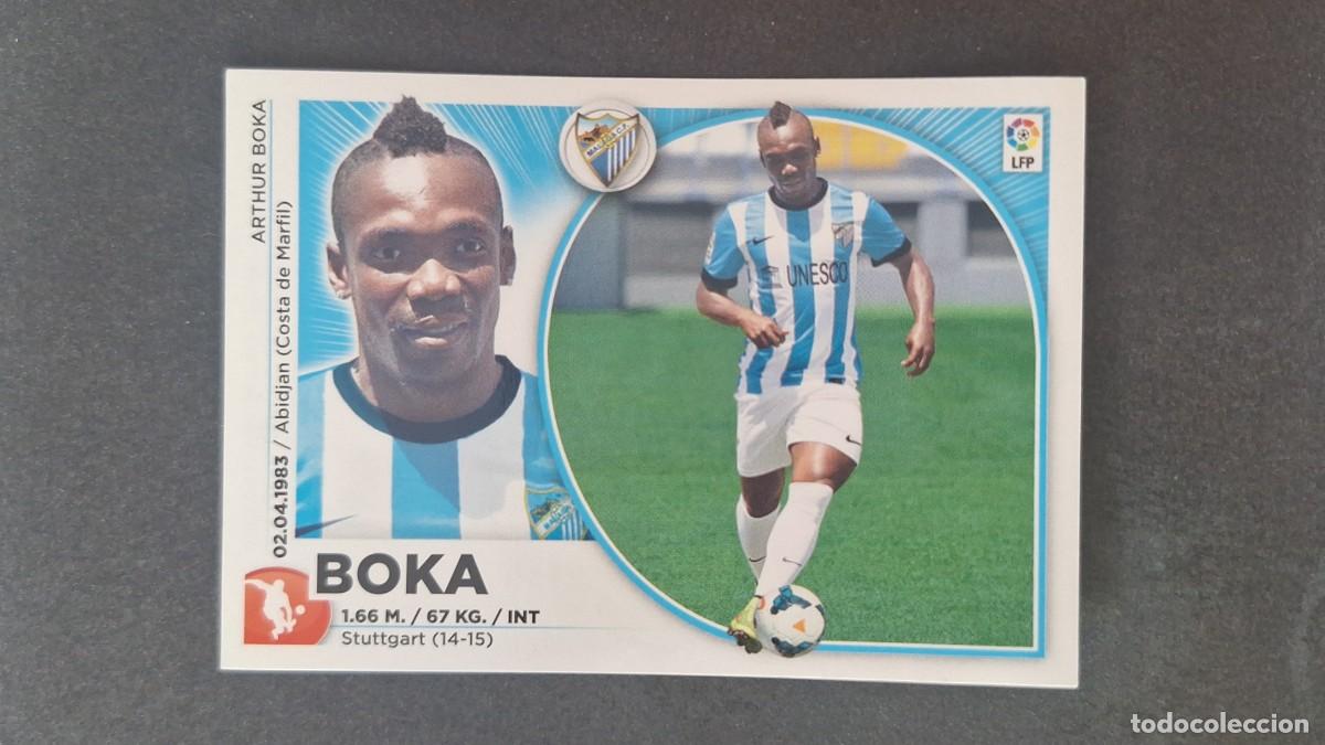 Cromos de Futebol: L4 BOKA MALAGA C. F. FICHAJE 10 LIGA ESTE 2014 2015 14 15 NUNCA PEGADO SIN PEGAR