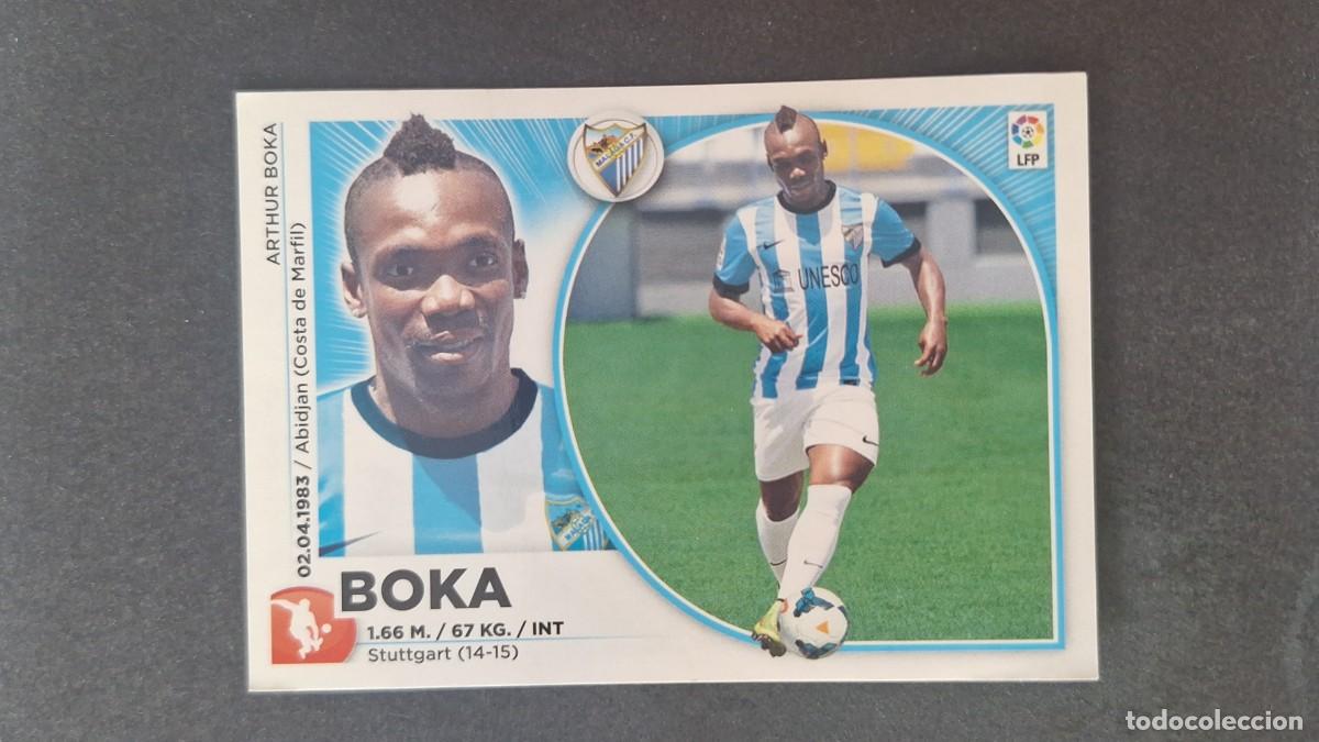 Cromos de Futebol: L4 BOKA MALAGA C. F. FICHAJE 10 LIGA ESTE 2014 2015 14 15 NUNCA PEGADO SIN PEGAR