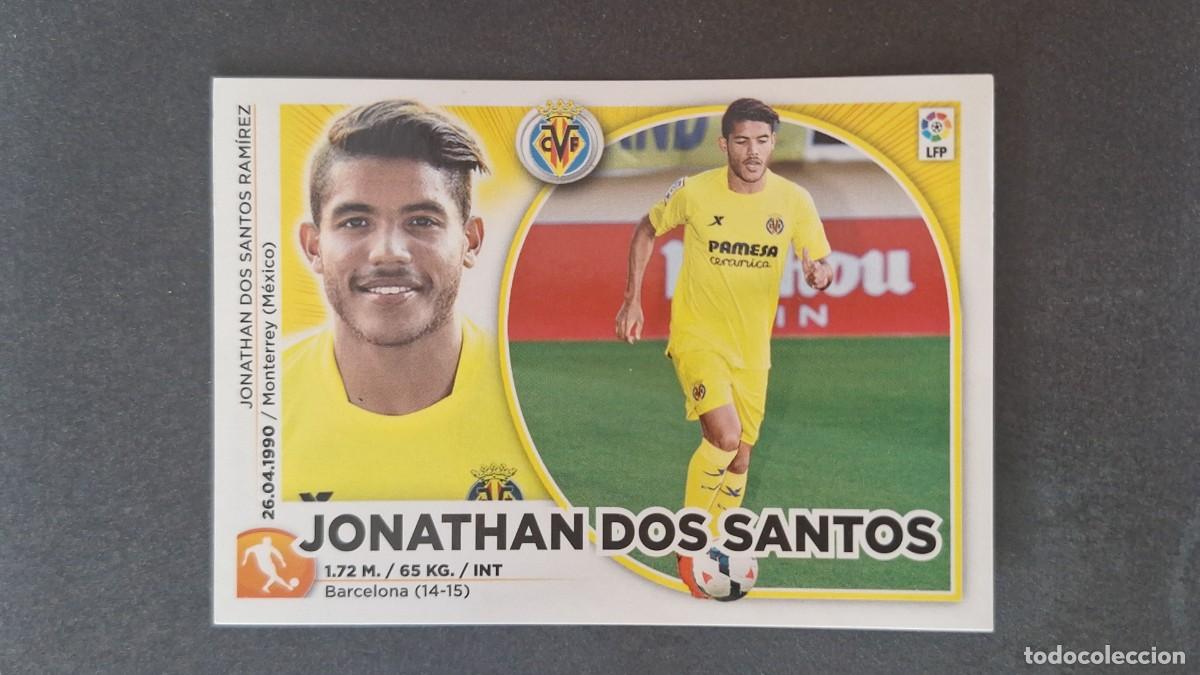 Cromos de f&uacute;tbol: L4 JONATHAN DOS SANTOS VILLARREAL C. F. FICHAJE 11 LIGA ESTE 2014 2015 14 15 NUNCA PEGADO SIN PEGAR