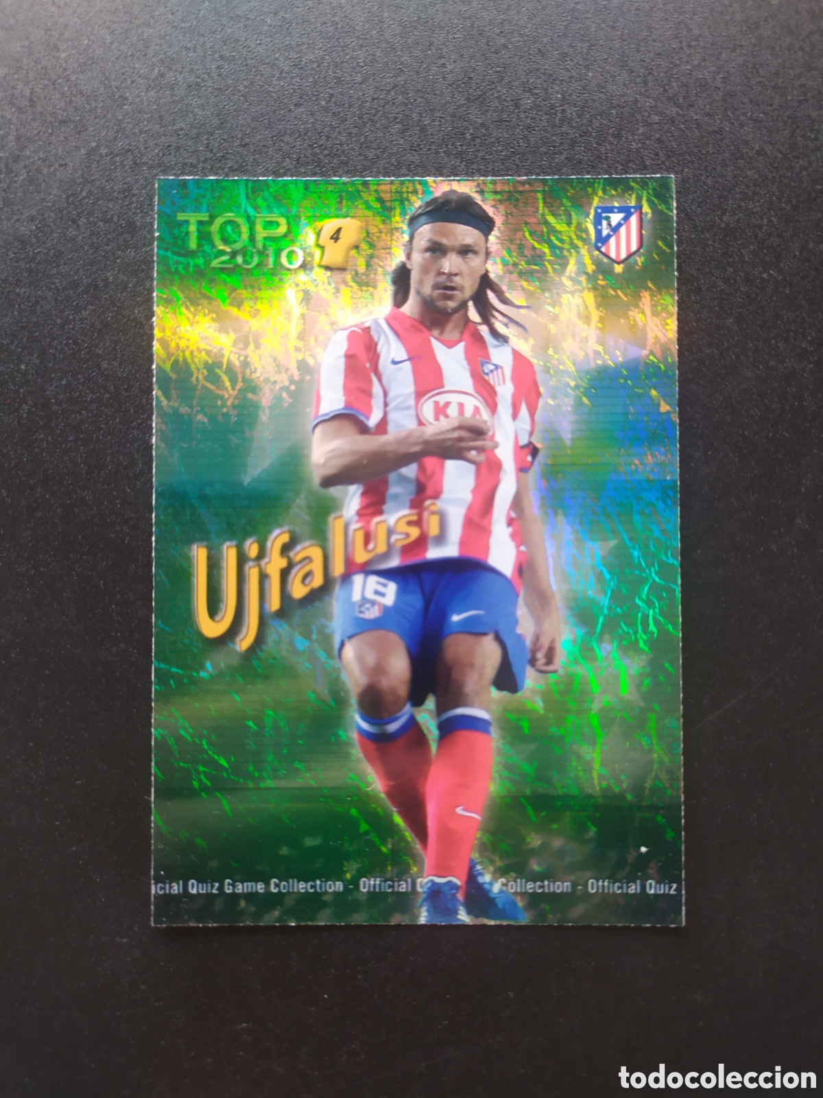 Cromos de f&uacute;tbol: Mundicromo fichas Liga 2009 2010 09 10 Ujfalusi top brillo jaspeado n&deg; 561 Atl&eacute;tico Madrid