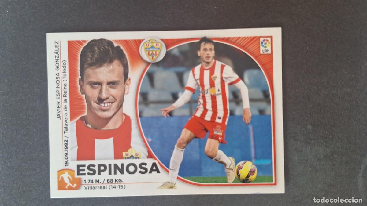 Cromos de f&uacute;tbol: L4 ESPINOSA U. D. ALMERIA MERCADO INVIERNO LIGA ESTE 2014 2015 14 15 NUNCA PEGADO SIN PEGAR