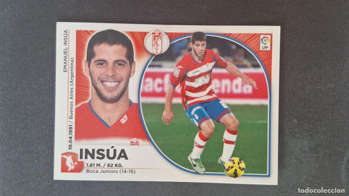 Cromos de f&uacute;tbol: L4 INSUA GRANADA C. F. MERCADO INVIERNO LIGA ESTE 2014 2015 14 15 NUNCA PEGADO SIN PEGAR