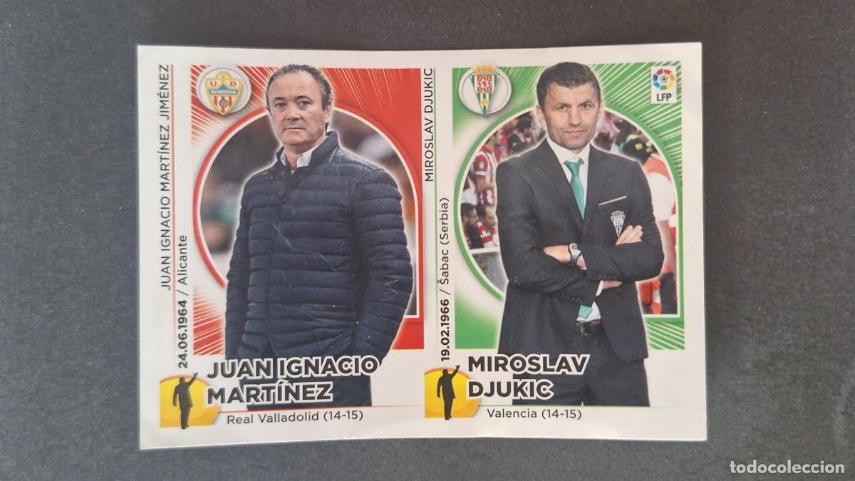 Cromos de f&uacute;tbol: L4 J. IGNACIO MARTINEZ - DJUKIC MERCADO INVIERNO LIGA ESTE 2014 2015 14 15 NUNCA PEGADO SIN PEGAR