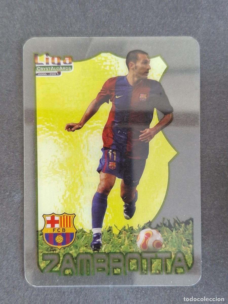 Cromos de f&uacute;tbol: L1 ZAMBROTTA F. C. BARCELONA 8 MUNDICROMO CRYSTALCARDS LIGA 2006 2007 06 07
