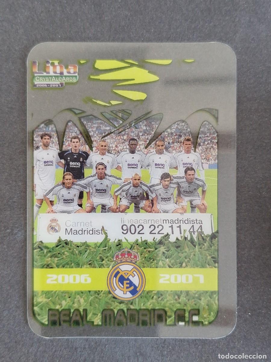 Cartes &agrave; collectionner de Football: L1 EQUIPO ALINEACION REAL MADRID 20 MUNDICROMO CRYSTALCARDS LIGA 2006 2007 06 07