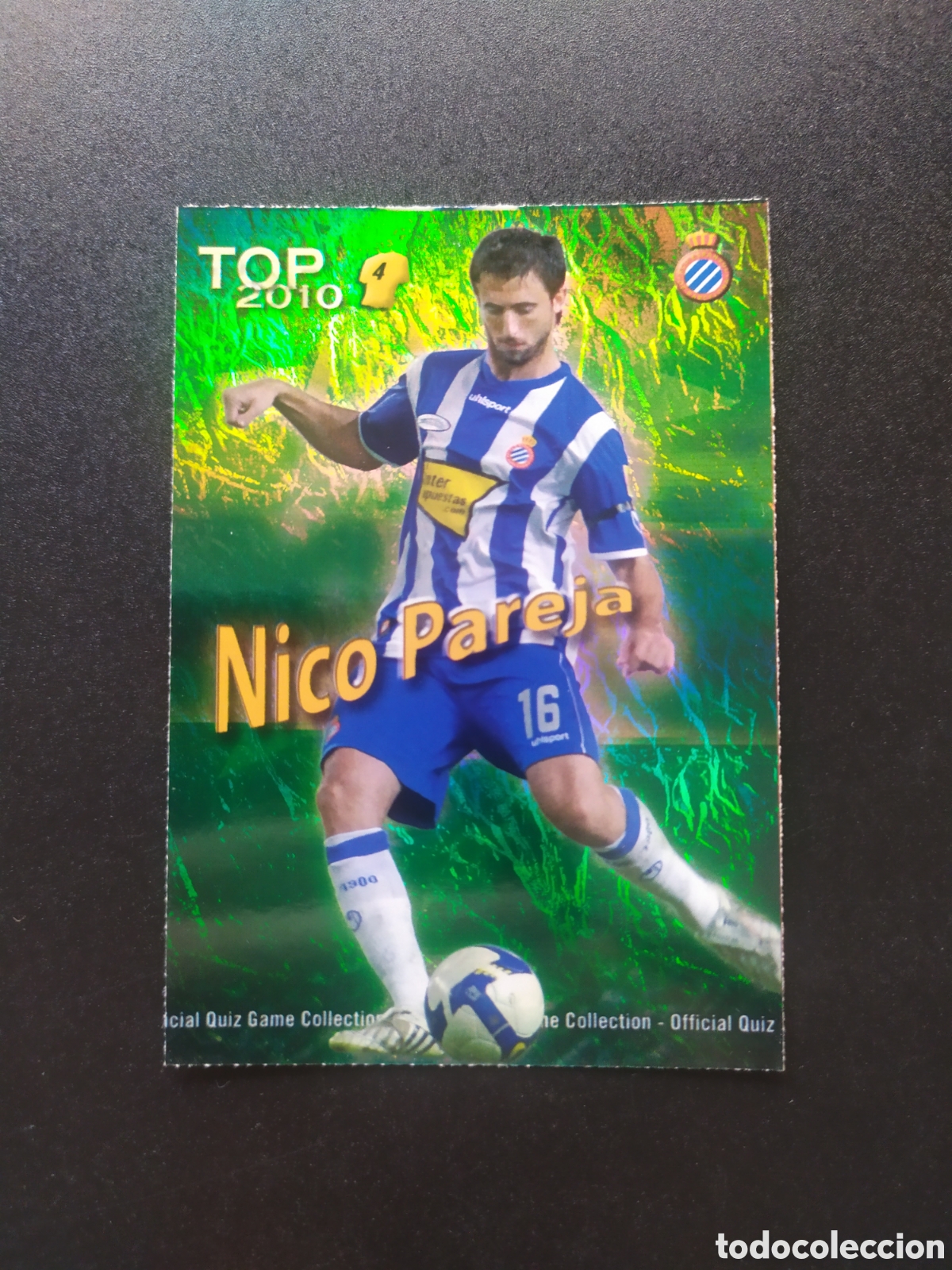 Cartes &agrave; collectionner de Football: Mundicromo fichas Liga 2009 2010 09 10 Nico Pareja top brillo jaspeado n&deg; 563 Espanyol