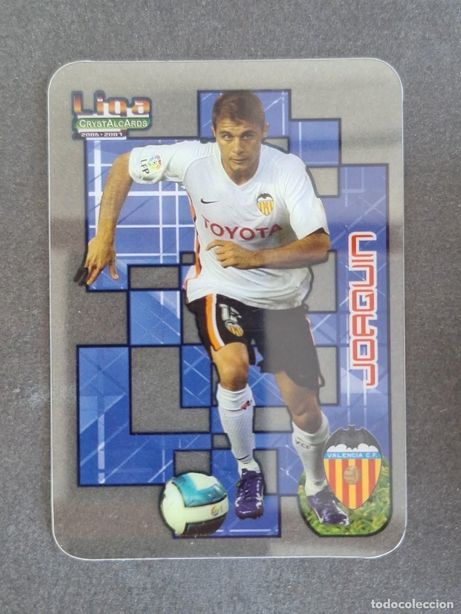 Football Stickers: L1 JOAQUIN VALENCIA C. F. 50 MUNDICROMO CRYSTALCARDS LIGA 2006 2007 06 07