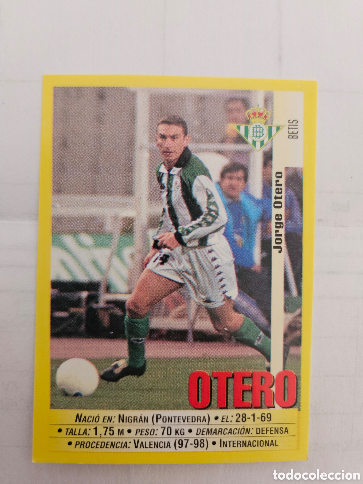 Football Stickers: OTERO, BETIS PANINI LIGA 1999-2000 99 00 N&deg; 193 SIN PEGAR