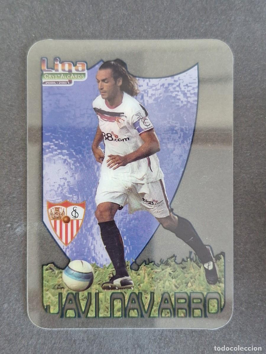 Cromos de f&uacute;tbol: L1 JAVI NAVARRO SEVILLA F. C. 77 MUNDICROMO CRYSTALCARDS LIGA 2006 2007 06 07