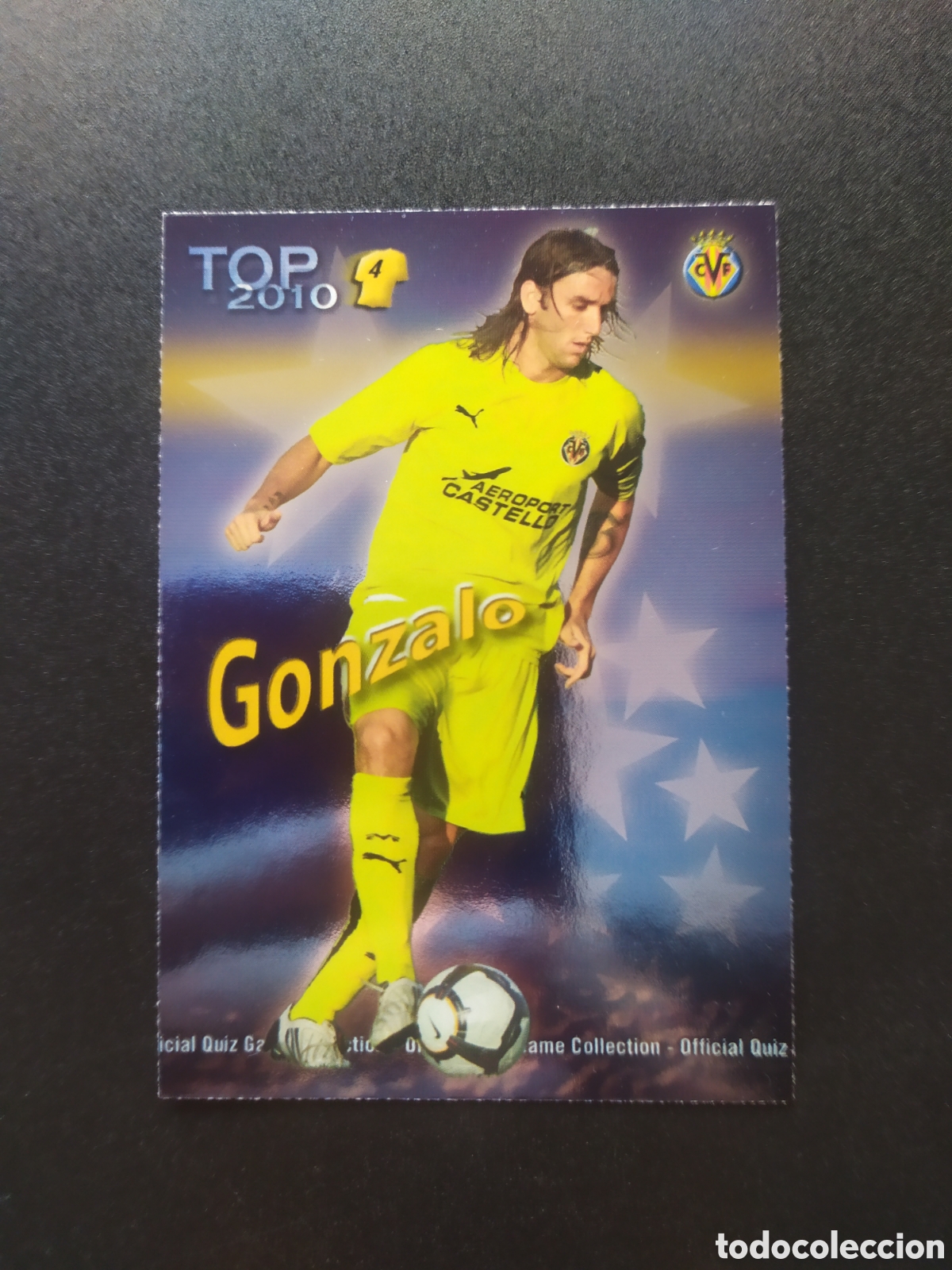 Cromos de f&uacute;tbol: Mundicromo fichas Liga 2009 2010 09 10 Gonzalo top brillo azul n&deg; 564 Villarreal