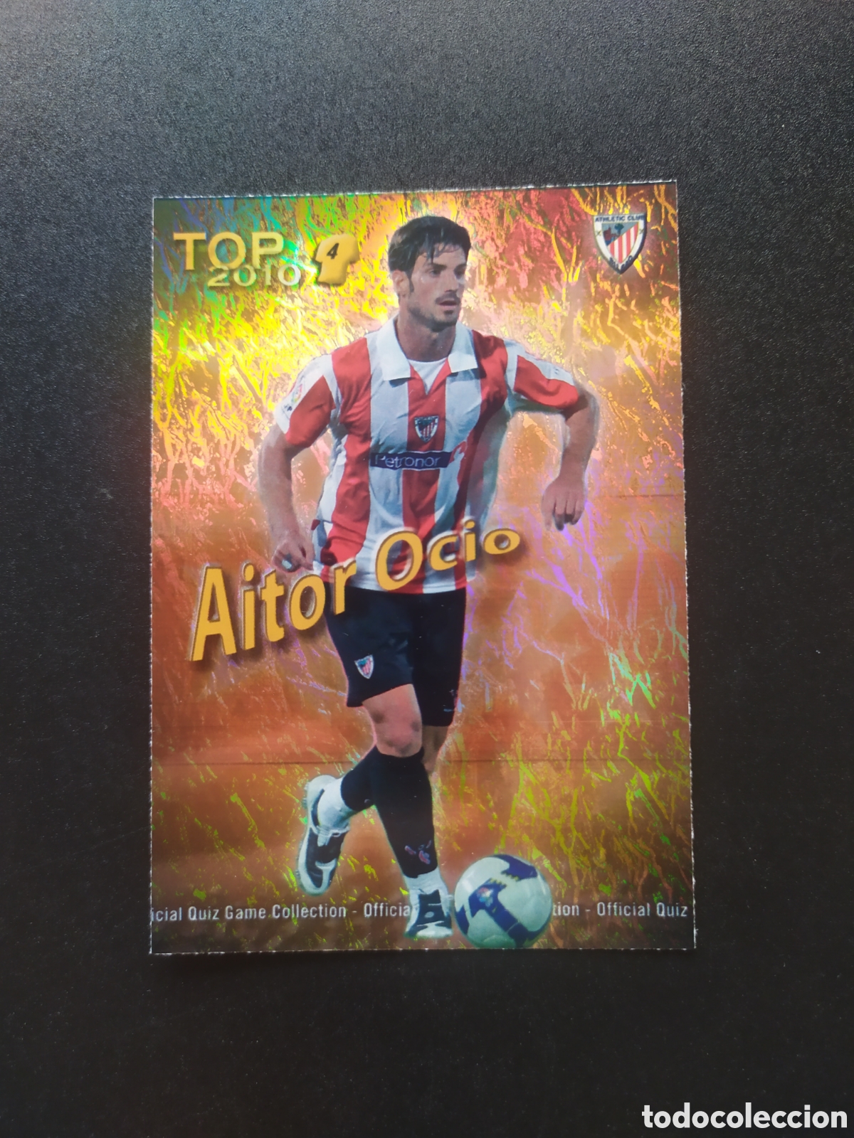 Cromos de f&uacute;tbol: Mundicromo fichas Liga 2009 2010 09 10 Aitor Ocio top brillo jaspeado n&deg; 565 Athletic Bilbao