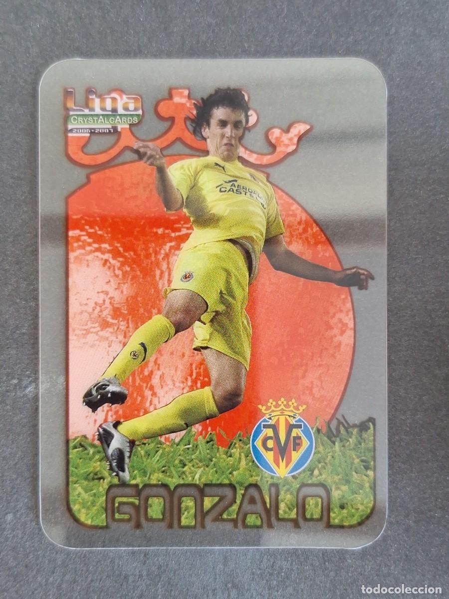 Cromos de f&uacute;tbol: L1 GONZALO VILLARREAL C. F. 114 MUNDICROMO CRYSTALCARDS LIGA 2006 2007 06 07