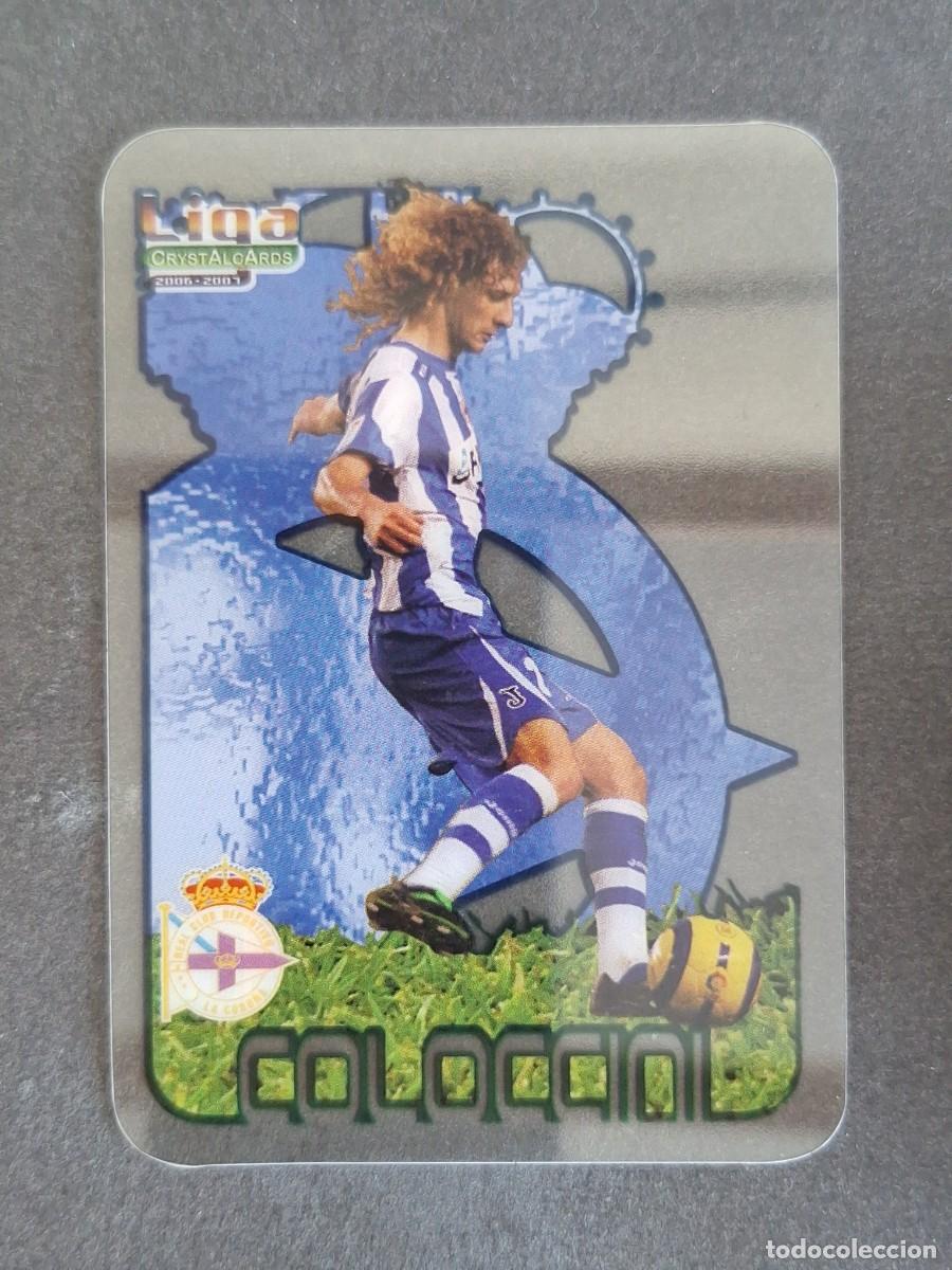 Cromos de f&uacute;tbol: L1 COLOCCINI DEPORTIVO DE LA CORU&Ntilde;A 132 MUNDICROMO CRYSTALCARDS LIGA 2006 2007 06 07