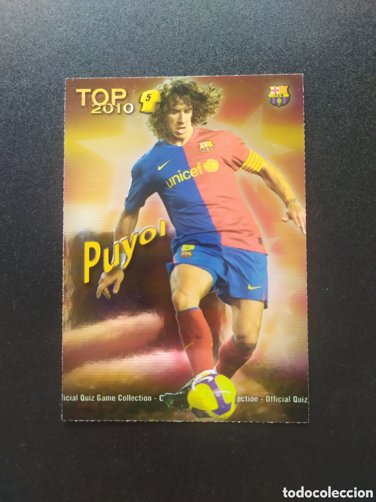 Cromos de f&uacute;tbol: Mundicromo fichas Liga 2009 2010 09 10 Puyol top brillo rojo n&deg; 568 Barcelona