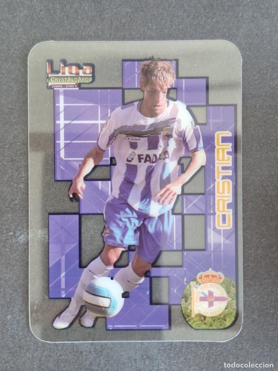 Cromos de f&uacute;tbol: L1 CRISTIAN DEPORTIVO DE LA CORU&Ntilde;A 144 MUNDICROMO CRYSTALCARDS LIGA 2006 2007 06 07