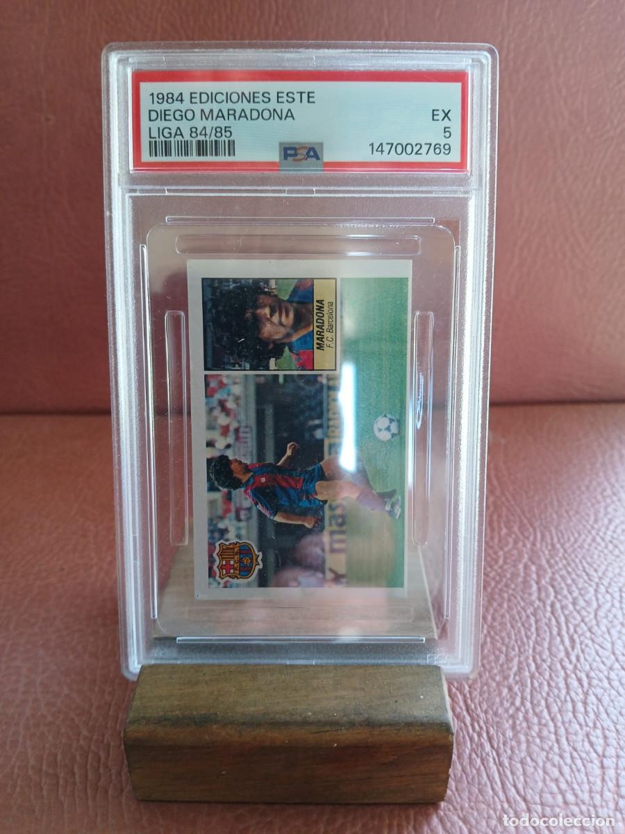 Cromos de f&uacute;tbol: DIEGO ARMANDO MARADONA. 1984 Ediciones Este/ PANINI. LIGA 84/85. PSA 5