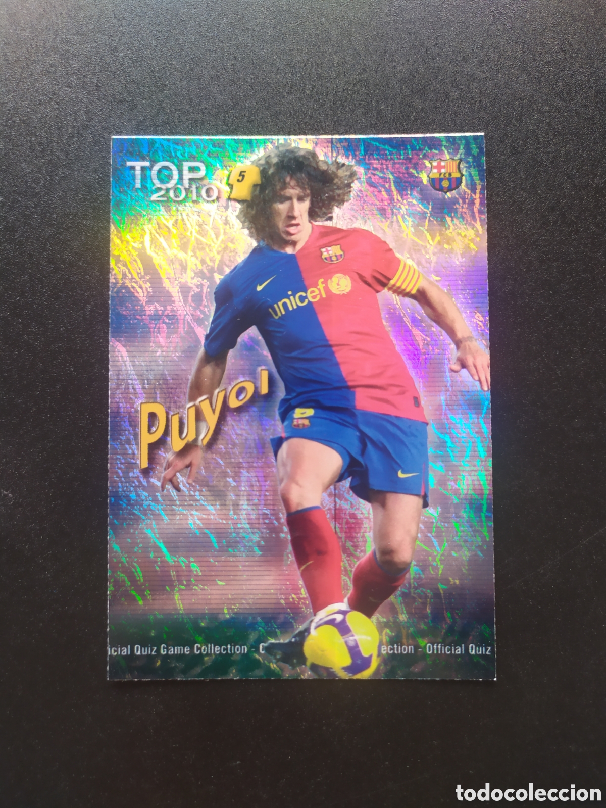 Cromos de f&uacute;tbol: Mundicromo fichas Liga 2009 2010 09 10 Puyol top brillo jaspeado n&deg; 568 Barcelona