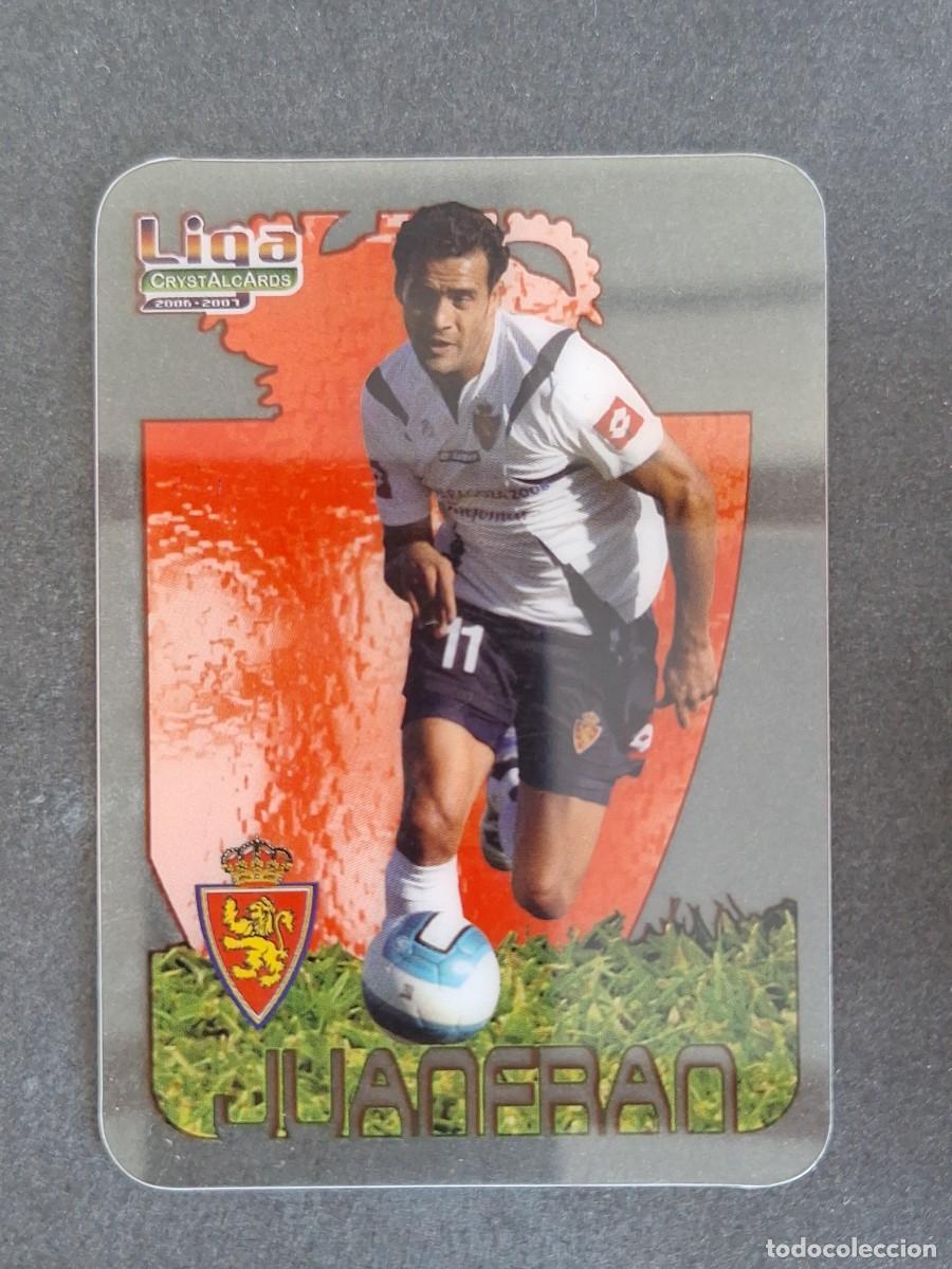 Cromos de f&uacute;tbol: L1 JUANFRAN REAL ZARAGOZA 184 MUNDICROMO CRYSTALCARDS LIGA 2006 2007 06 07