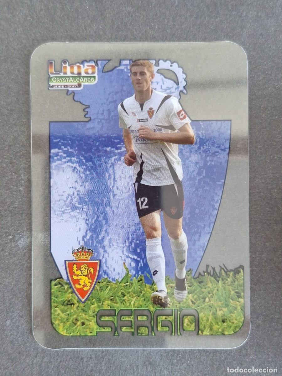 Cromos de f&uacute;tbol: L1 SERGIO REAL ZARAGOZA 186 MUNDICROMO CRYSTALCARDS LIGA 2006 2007 06 07
