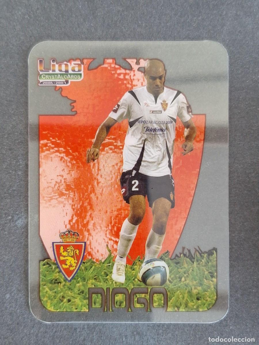 Cromos de f&uacute;tbol: L1 DIOGO REAL ZARAGOZA 188 MUNDICROMO CRYSTALCARDS LIGA 2006 2007 06 07