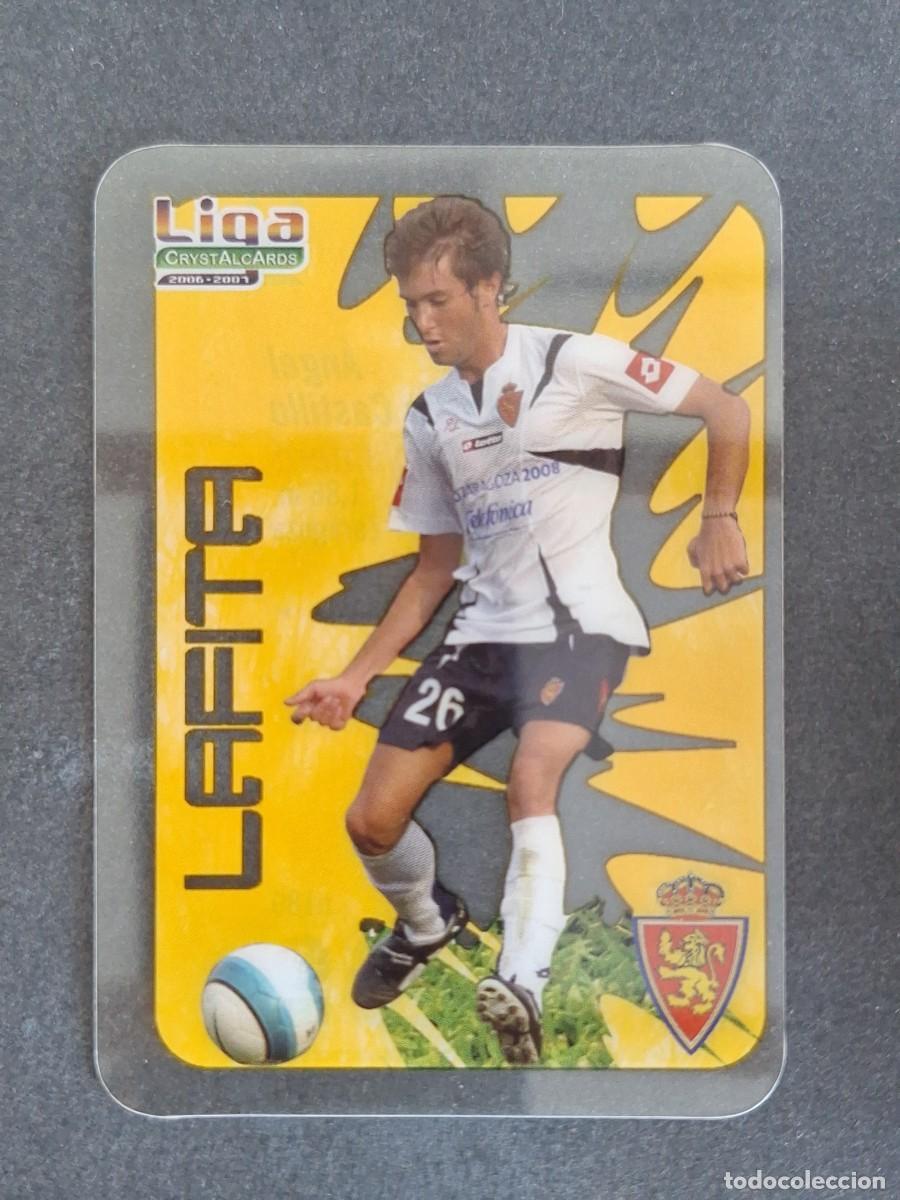 Cromos de f&uacute;tbol: L1 LAFITA REAL ZARAGOZA 189 MUNDICROMO CRYSTALCARDS LIGA 2006 2007 06 07