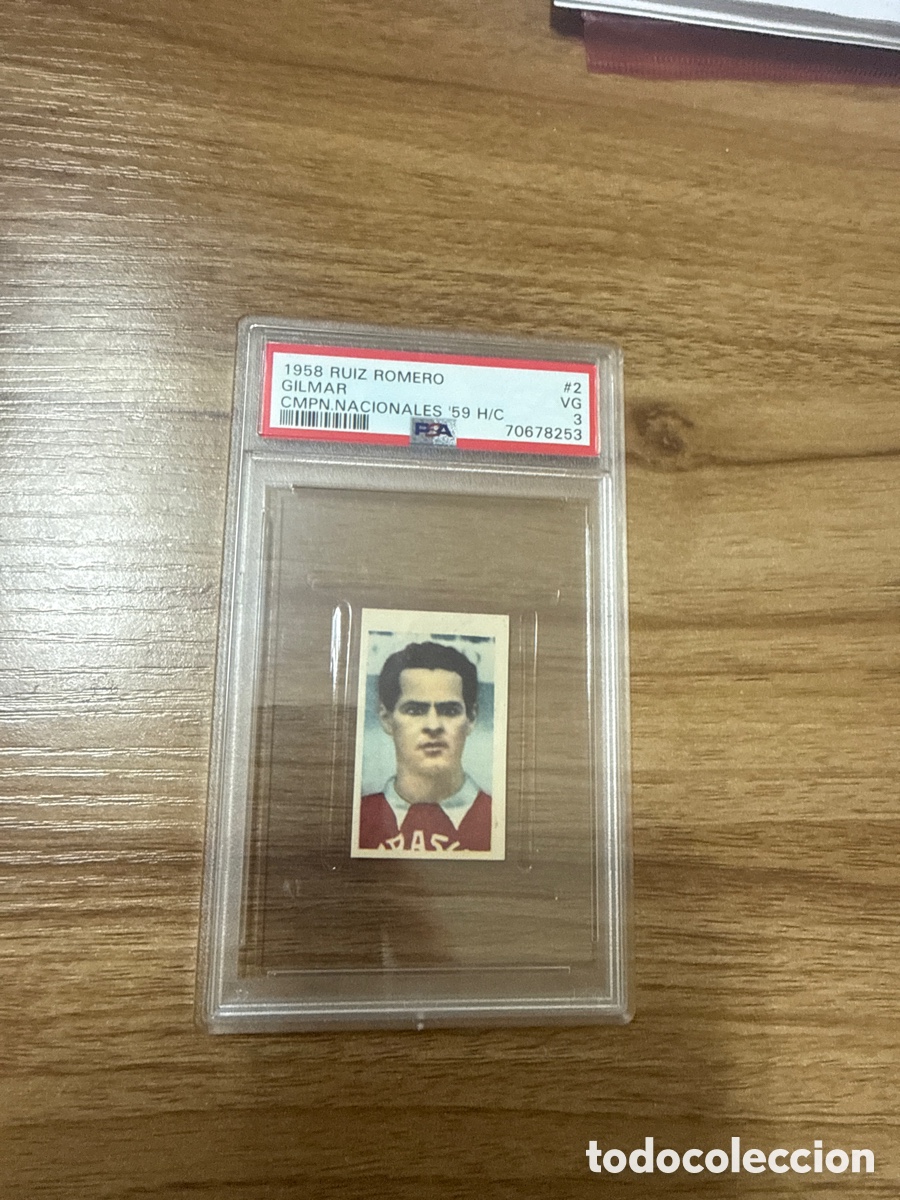 Cromos de f&uacute;tbol: 1958 GILMAR BRASIL # 2 RUIZ ROMERO PSA 3 VG