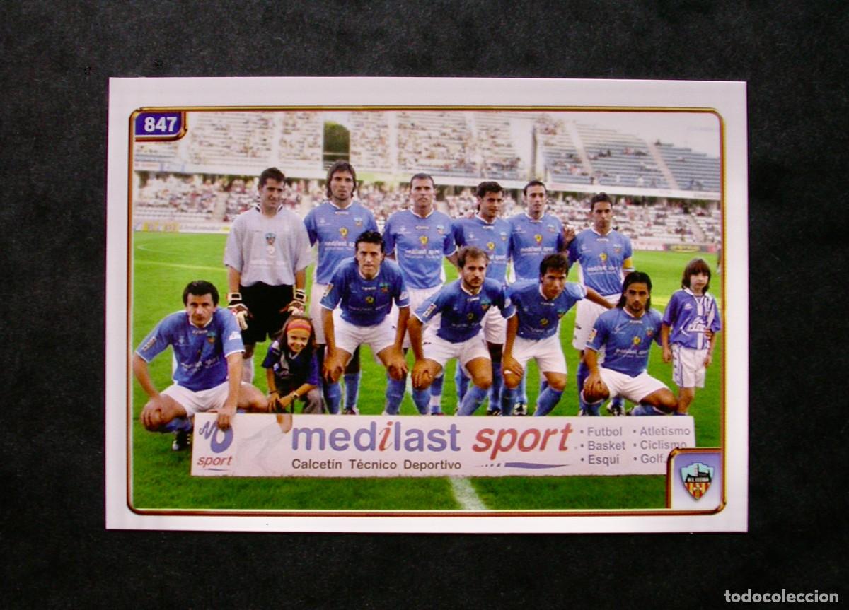 Cromos de f&uacute;tbol: 847 PLANTILLA DEL LLEIDA / LAS FICHAS DE LA LIGA 2004 2005 04 05 / MUNDICROMO