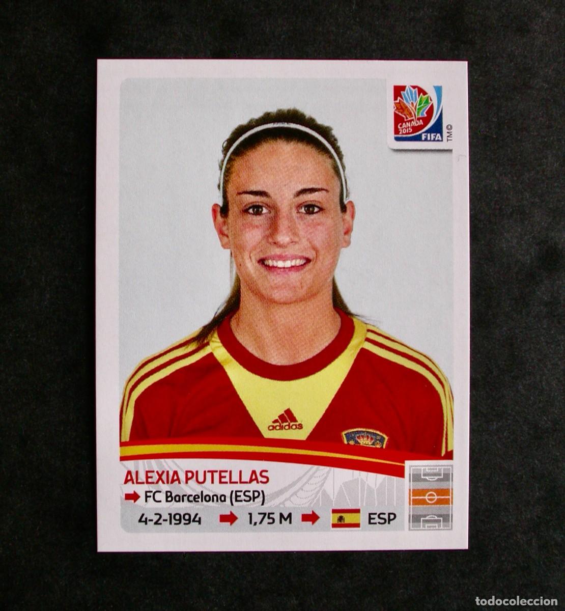 Cromos de f&uacute;tbol: 377 ALEXIA PUTELLAS / ESPA&Ntilde;A / FIFA WORLD CUP WOMEN'S 2015/ CANAD&Aacute;/ PANINI / FIRST PUBLISHED STICKER