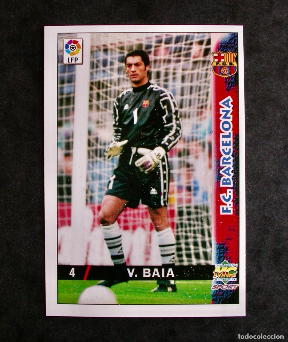 Cromos de f&uacute;tbol: N&ordm; 4 VITOR BAIA DEL F.C. BARCELONA DE LAS FICHAS DE LA LIGA 98-99 DE MUNDICROMO