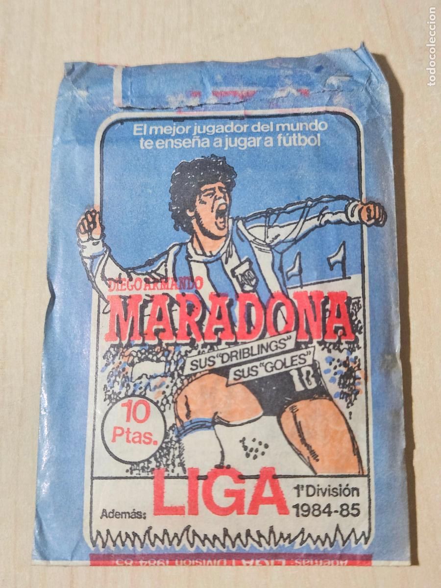 Cromos de f&uacute;tbol: SOBRE SIN ABRIR - MARADONA SUS DRIBLINGS , SUS GOLES - CROMOSPORT