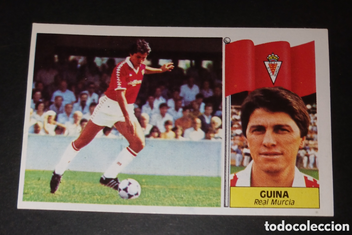 Cromos de f&uacute;tbol: Cromo Guina - Real Murcia - Ediciones Este Liga 1986/1987 (86/87) - Nunca Pegado / Sin Pegar