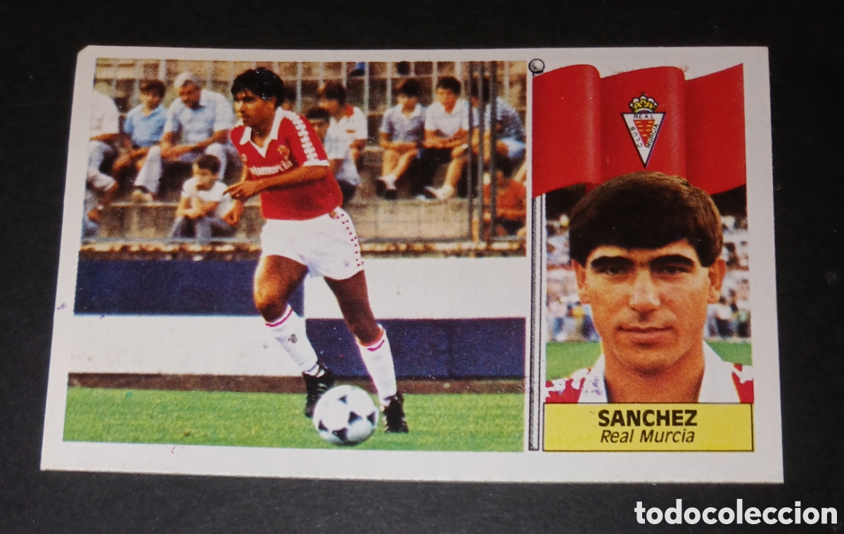 Cromos de f&uacute;tbol: Cromo Sanchez - Real Murcia - Ediciones Este Liga 1986/1987 (86/87) - Nunca Pegado / Sin Pegar