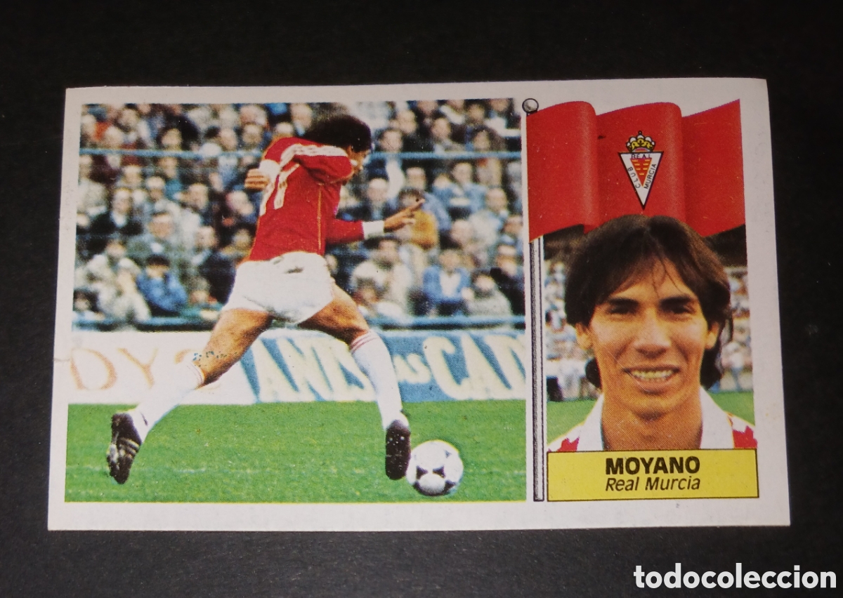 Cromos de f&uacute;tbol: Cromo Moyano - Real Murcia - Ediciones Este Liga 1986/1987 (86/87) - Nunca Pegado / Sin Pegar