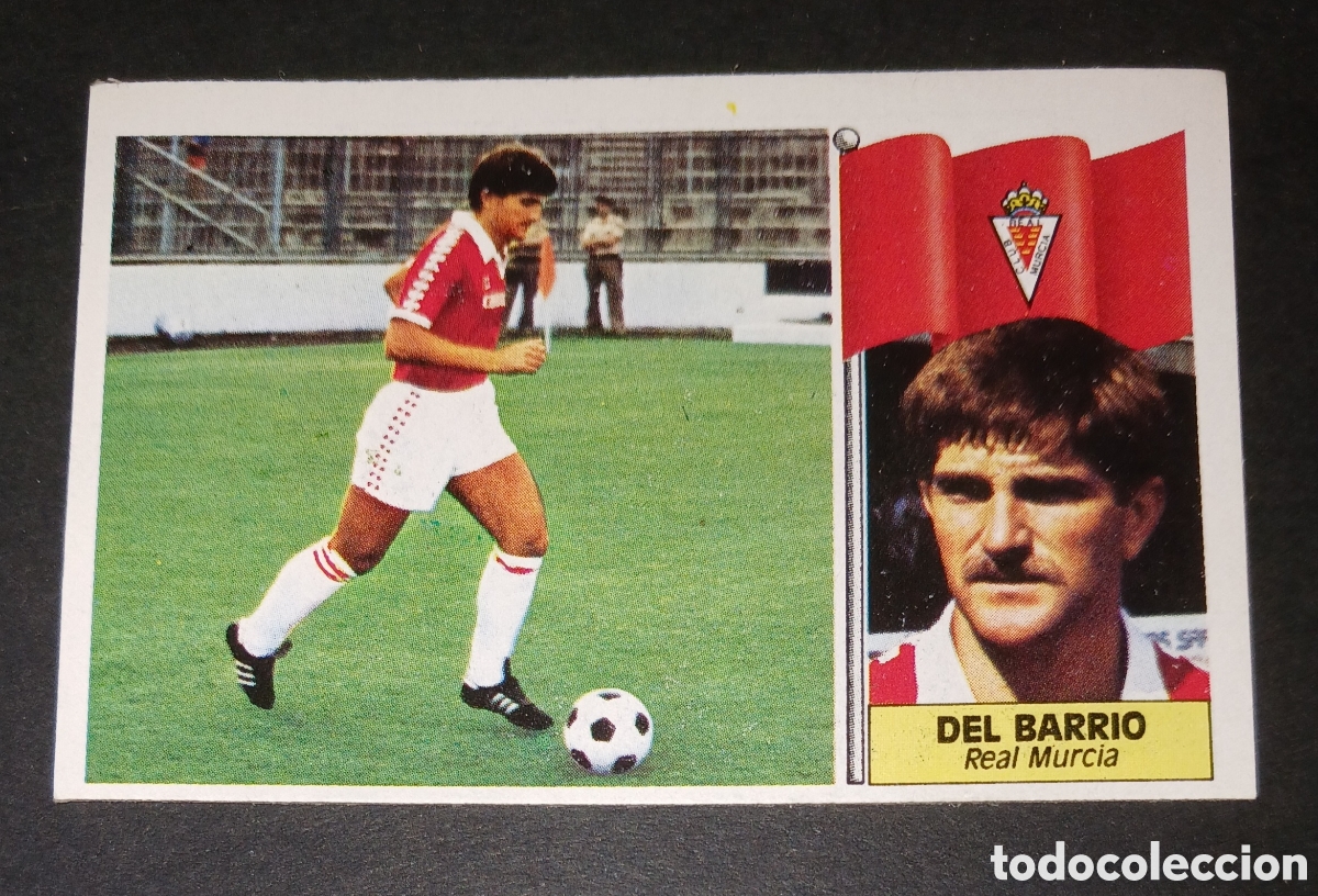 Cromos de f&uacute;tbol: Cromo Del Barrio - Real Murcia - Ediciones Este Liga 1986/1987 (86/87) - Nunca Pegado / Sin Pegar