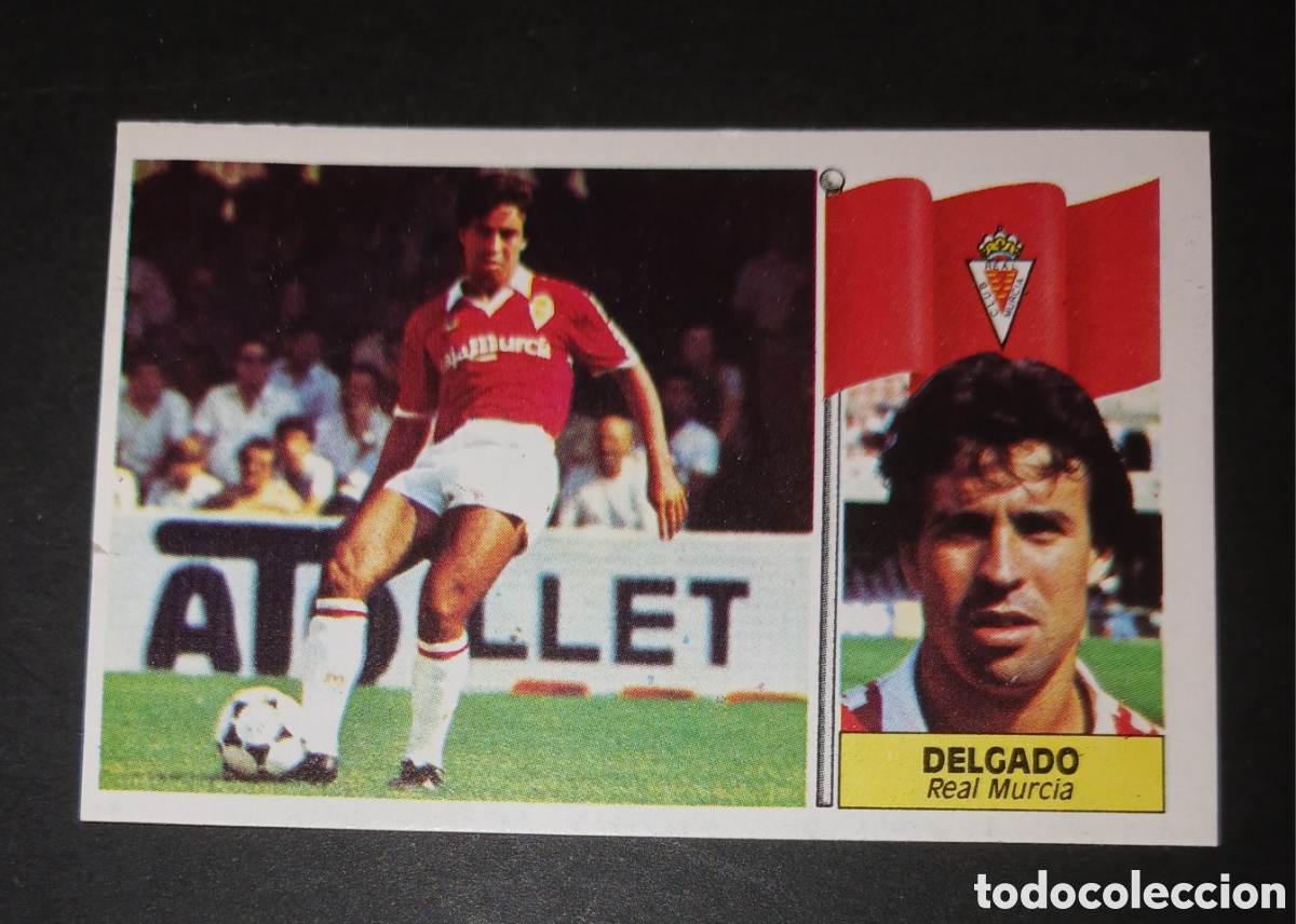 Figurine di Calcio: Cromo Delgado - Real Murcia - Ediciones Este Liga 1986/1987 (86/87) - Nunca Pegado / Sin Pegar