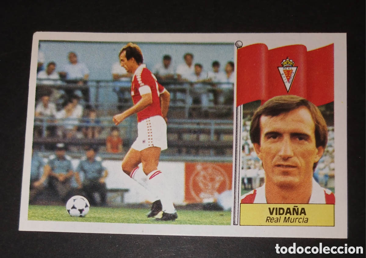 Figurine di Calcio: Cromo Vida&ntilde;a - Real Murcia - Ediciones Este Liga 1986/1987 (86/87) - Nunca Pegado / Sin Pegar