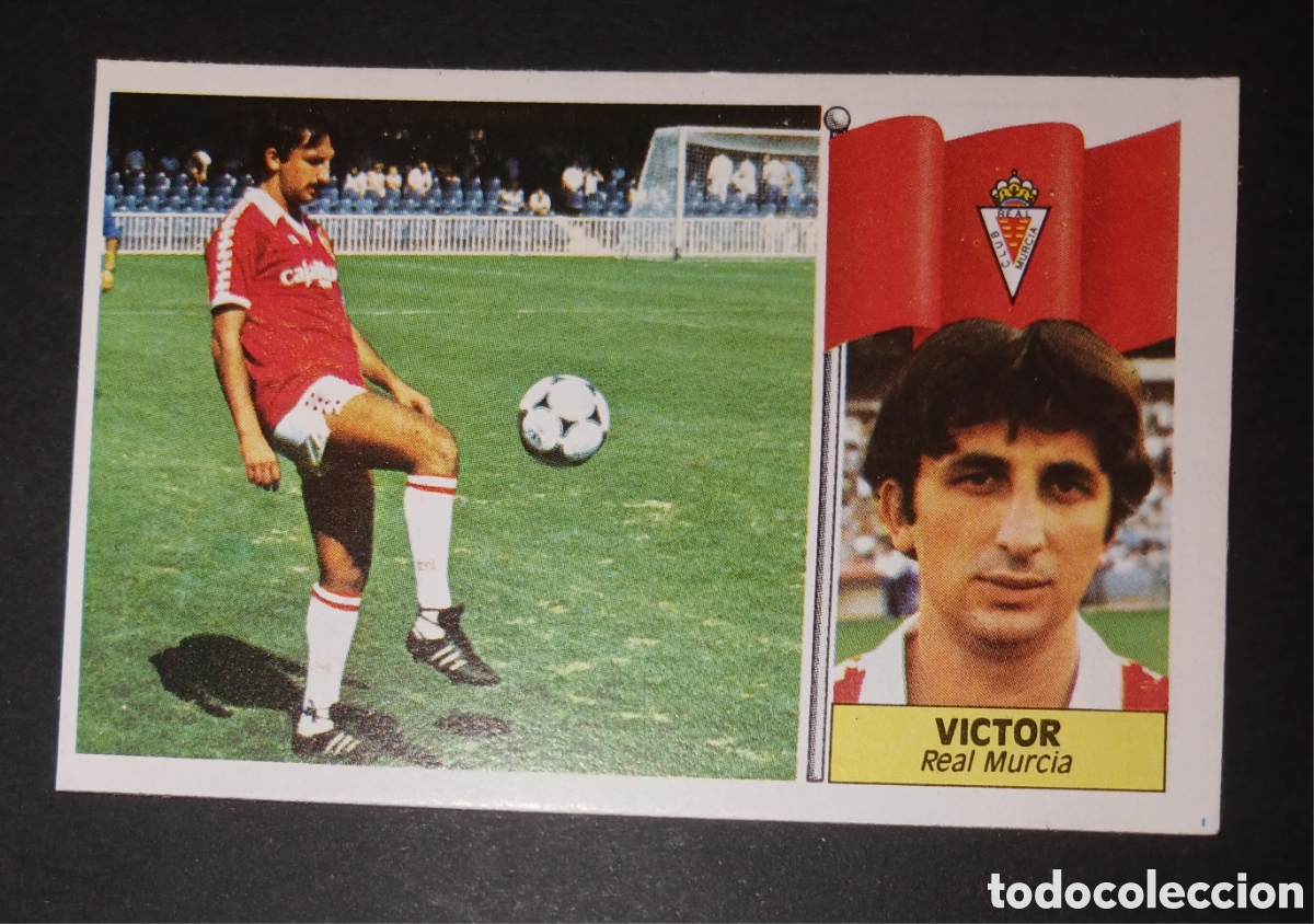 Cromos de f&uacute;tbol: Cromo Victor - Real Murcia - Ediciones Este Liga 1986/1987 (86/87) - Nunca Pegado / Sin Pegar