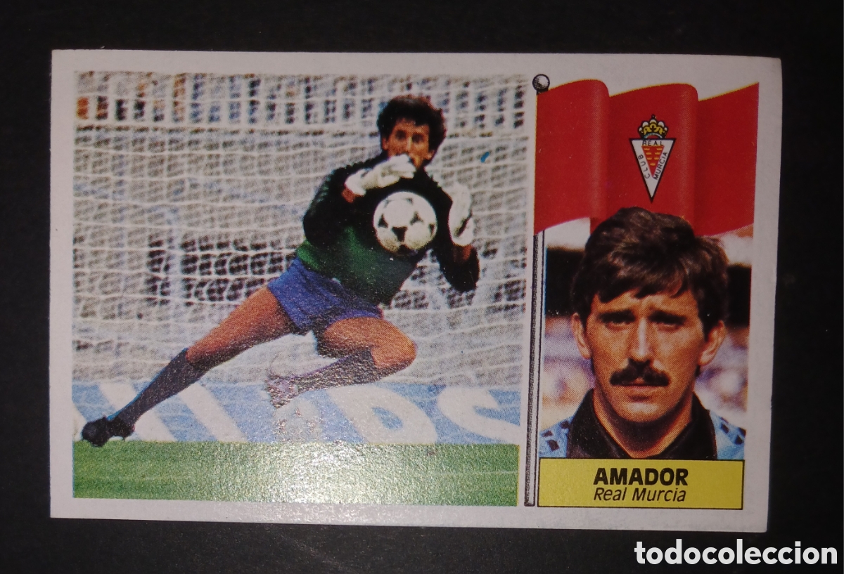 Cromos de f&uacute;tbol: Cromo Amador (Coloca) - Real Murcia - Ediciones Este Liga 1986/1987 (86/87) - Nunca Pegado / Sin Peg